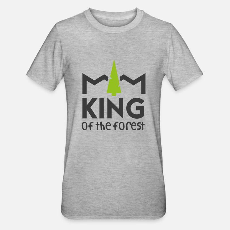 Roi de la forêt - T-shirt polycoton Unisexe - gris chiné