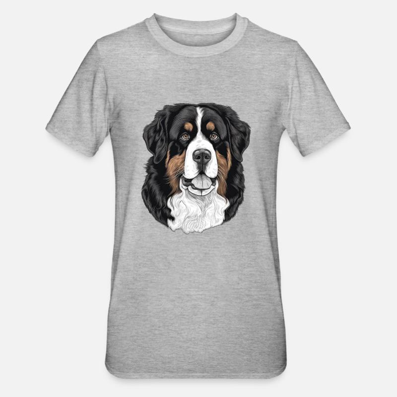 Bouvier bernois - T-shirt polycoton Unisexe - gris chiné