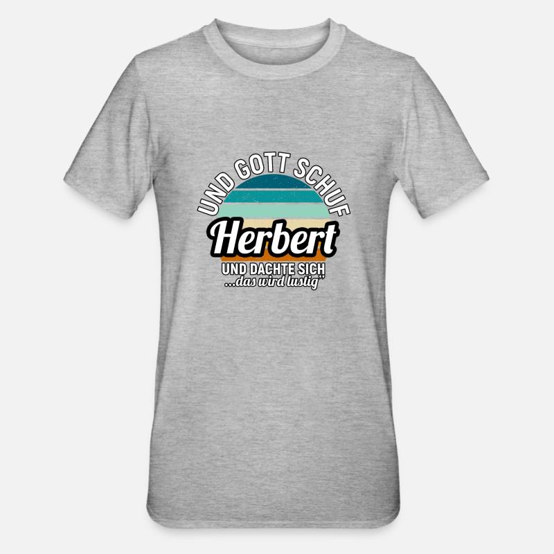 Herbert - Unisex Polycotton T-Shirt - Grau meliert