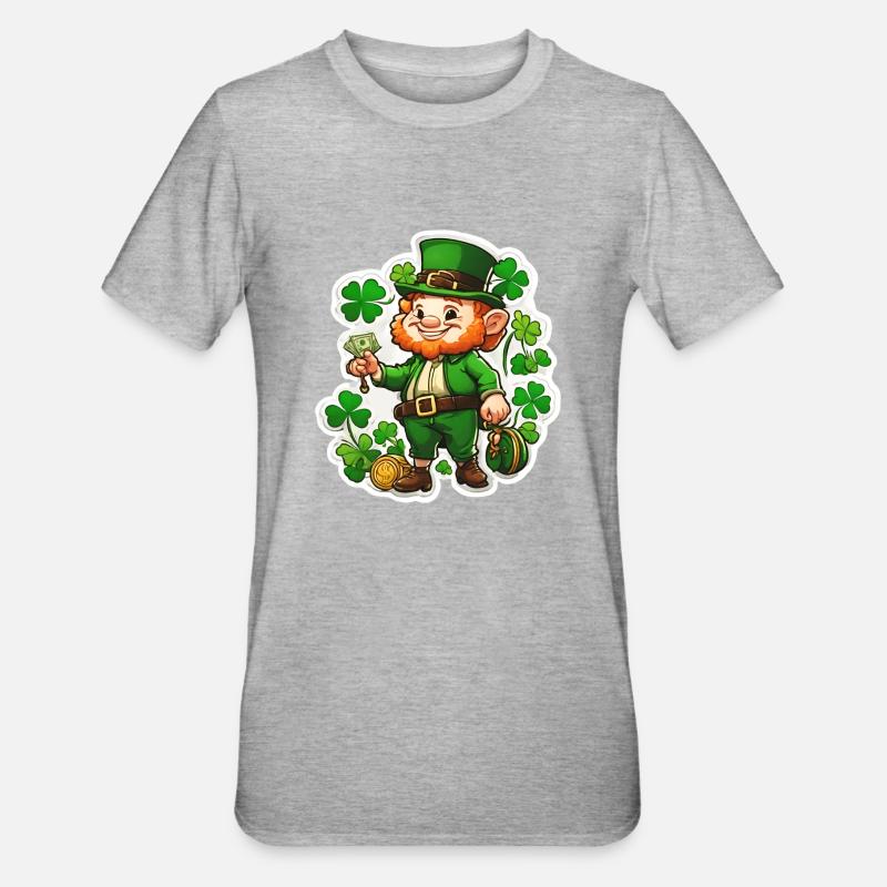 Saint Patrick 2 - T-shirt polycoton Unisexe - gris chiné