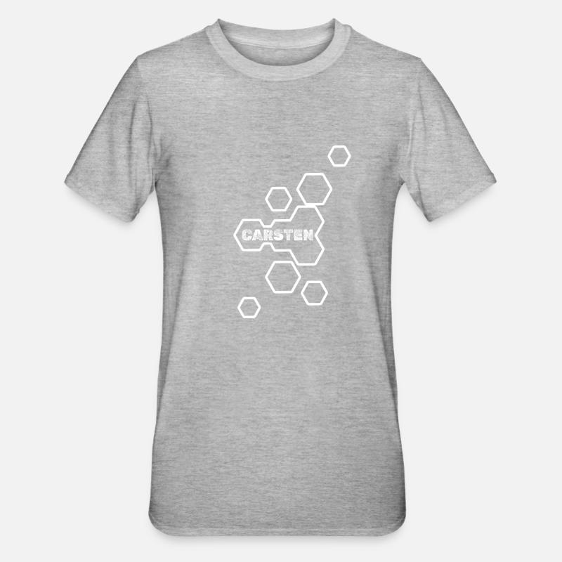 Carsten - T-shirt polycoton Unisexe - gris chiné