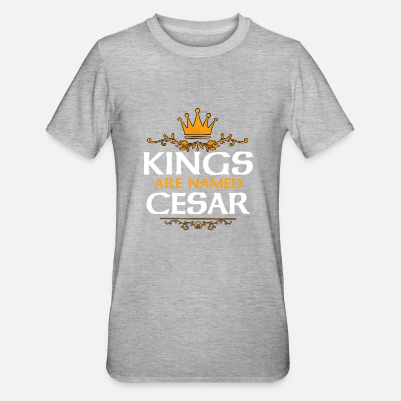 Cesar - T-shirt polycoton Unisexe - gris chiné