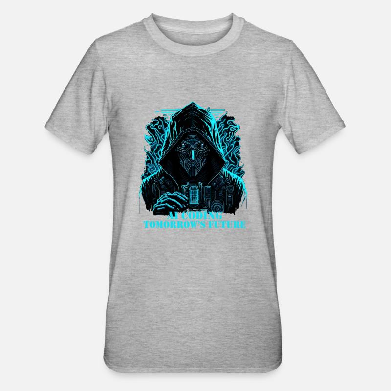 L’avenir du codage de l’intelligence artificielle - T-shirt polycoton Unisexe - gris chiné