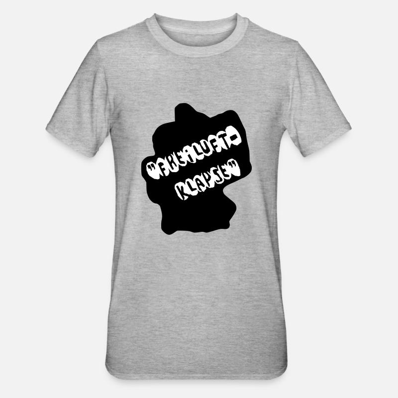 Freiluftklapse - Unisex Polycotton T-Shirt - Grau meliert