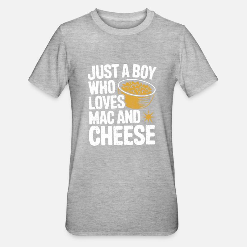 Fancy Mac 'n' Cheese - Unisex Polycotton T-Shirt - heather grey