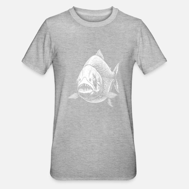 Piranhas - T-shirt polycoton Unisexe - gris chiné