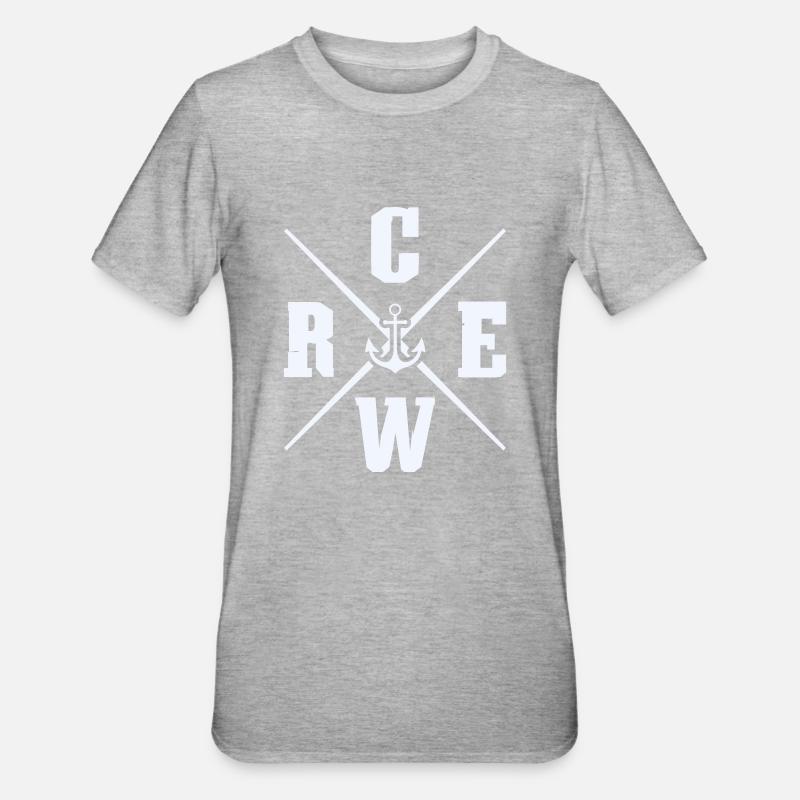 crew anker - Unisex Polycotton T-Shirt - Grau meliert