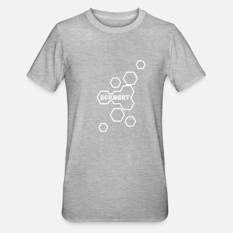 Eckbert comme nom - T-shirt polycoton Unisexe - gris chiné