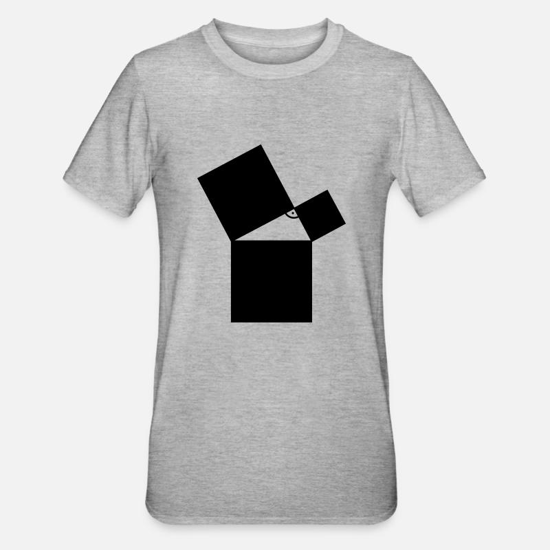 math - Unisex Polycotton T-Shirt - heather grey