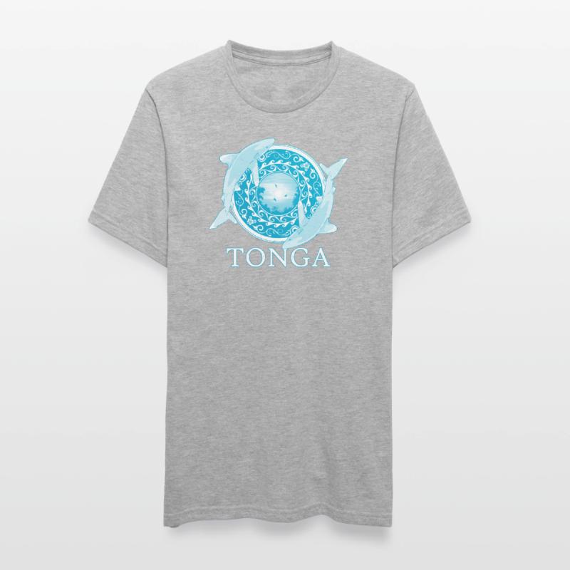 Requins de récif à pointe blanche Tonga Pride T-shirt polycoton Unisexe