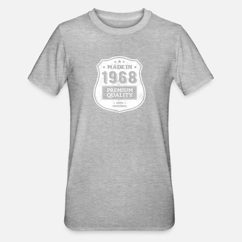 MADE IN 1968 - T-shirt polycoton Unisexe - gris chiné