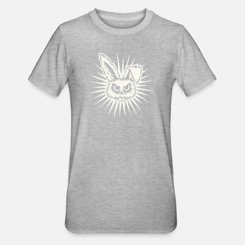 Rrrabbit - Unisex Polycotton T-Shirt - heather grey