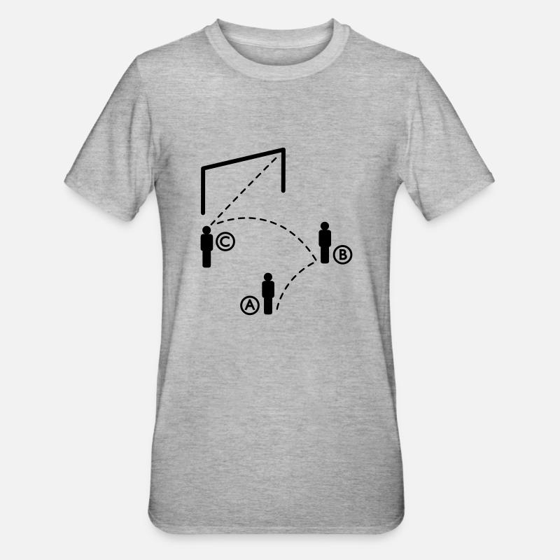 Foot A B C - T-shirt polycoton Unisexe - gris chiné