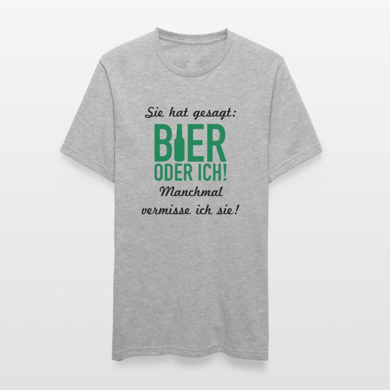 Bier oder ich Unisex Polycotton T-Shirt