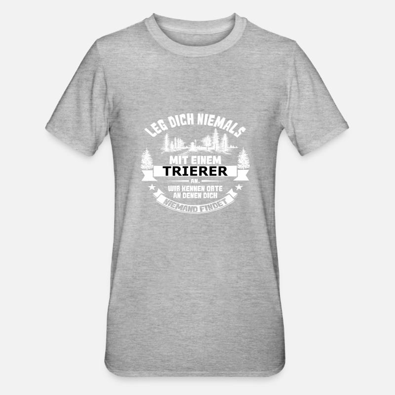 trierer - Unisex Polycotton T-Shirt - Grau meliert