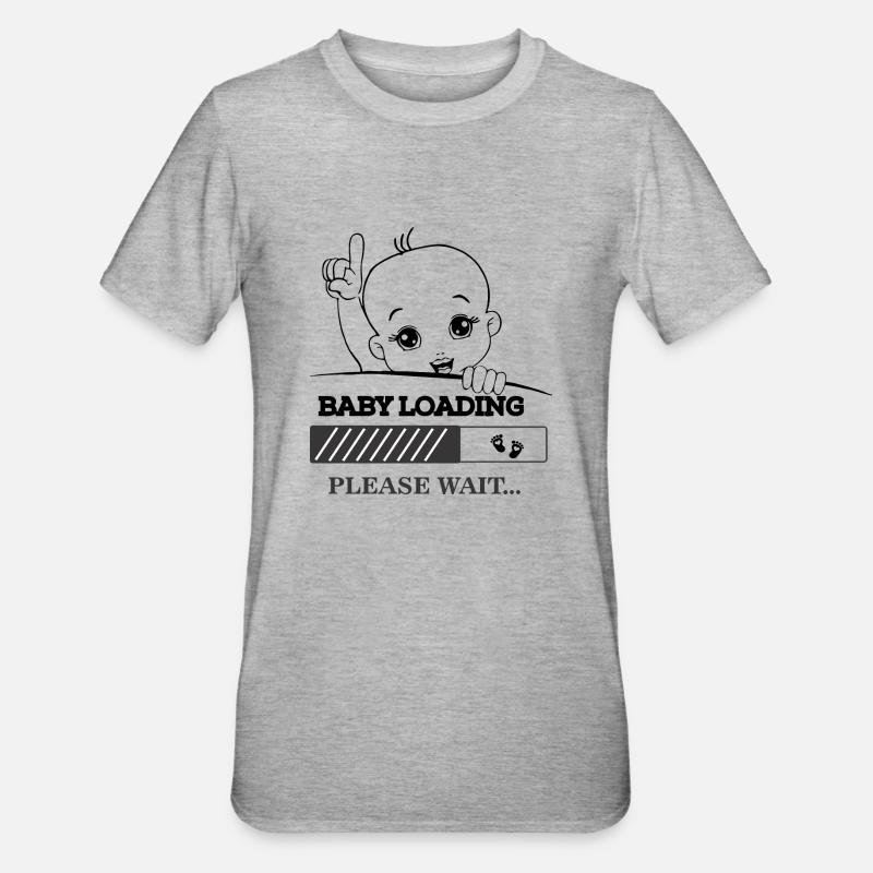 BABY LOADING - T-shirt polycoton Unisexe - gris chiné