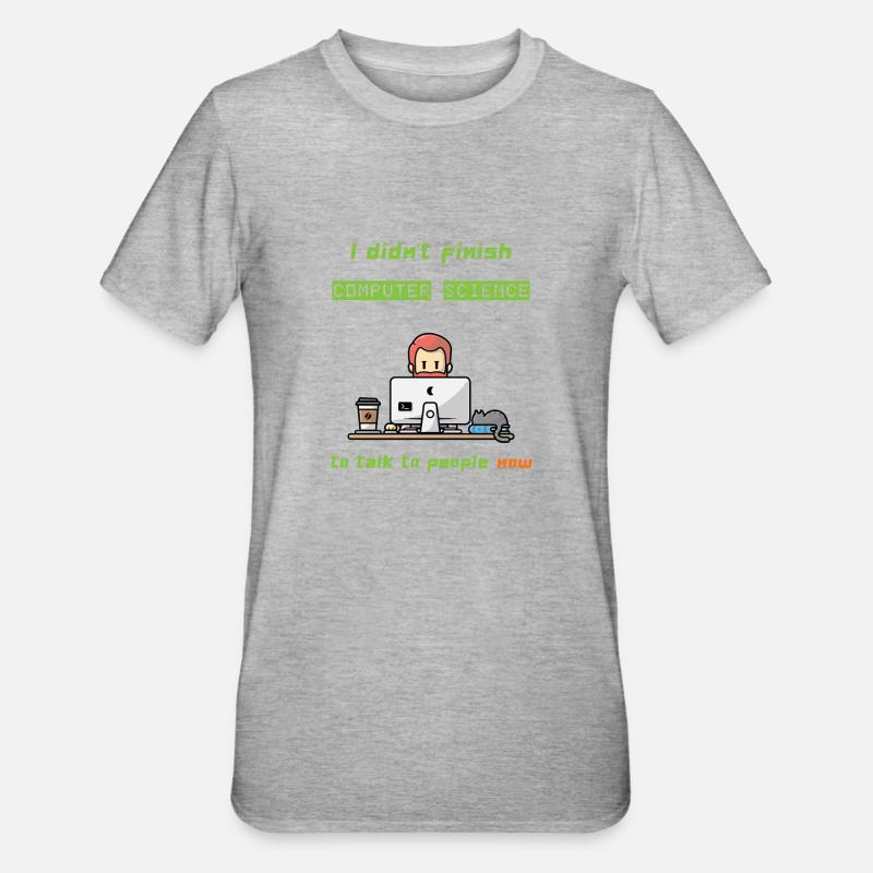 IT specialist, computer science - Unisex Polycotton T-Shirt - heather grey