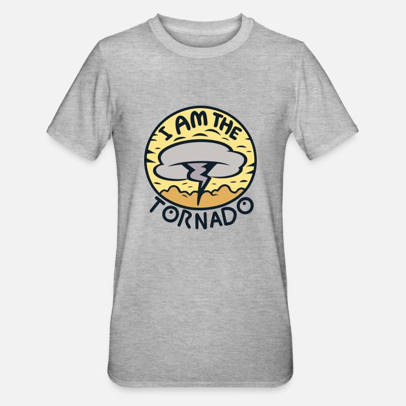 Je suis la tornade - T-shirt polycoton Unisexe - gris chiné