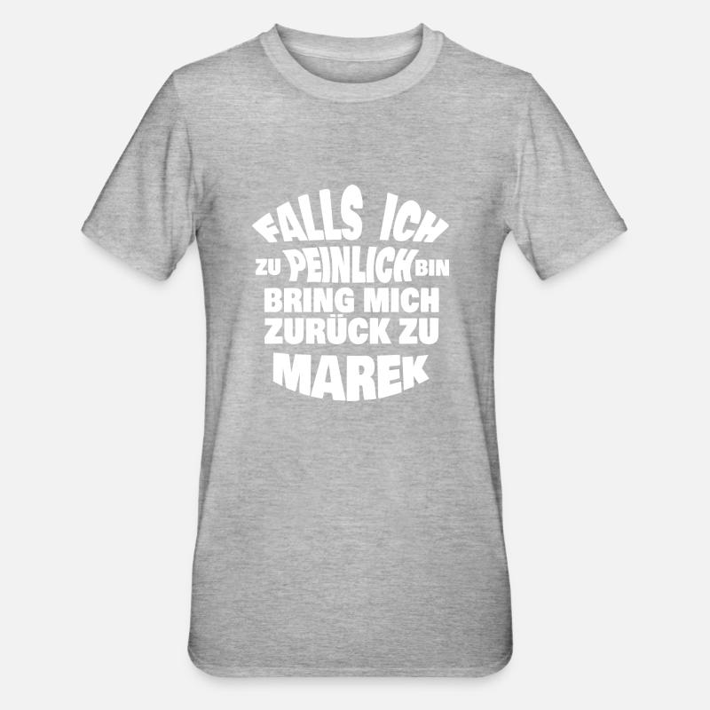 Marek - T-shirt polycoton Unisexe - gris chiné