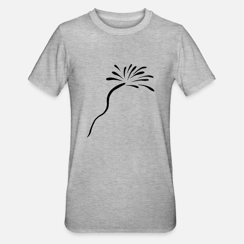 Feuerwerk(1) - Unisex Polycotton T-Shirt - Grau meliert