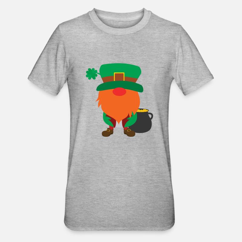 Kobold Gnom - Unisex Polycotton T-Shirt - Grau meliert