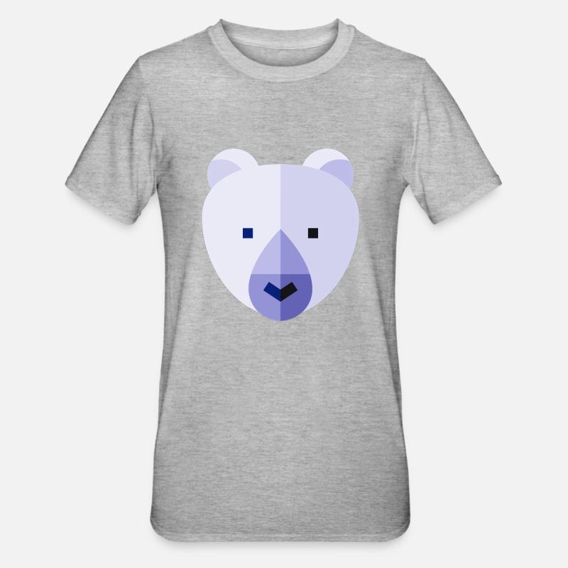 Eisbär - Unisex Polycotton T-Shirt - Grau meliert
