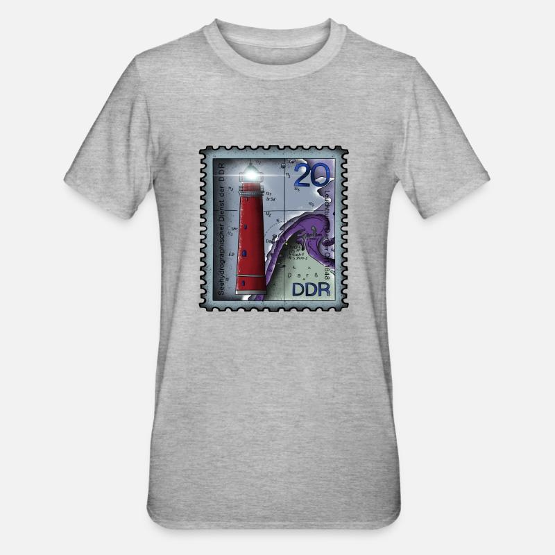 Timbre de phare - T-shirt polycoton Unisexe - gris chiné