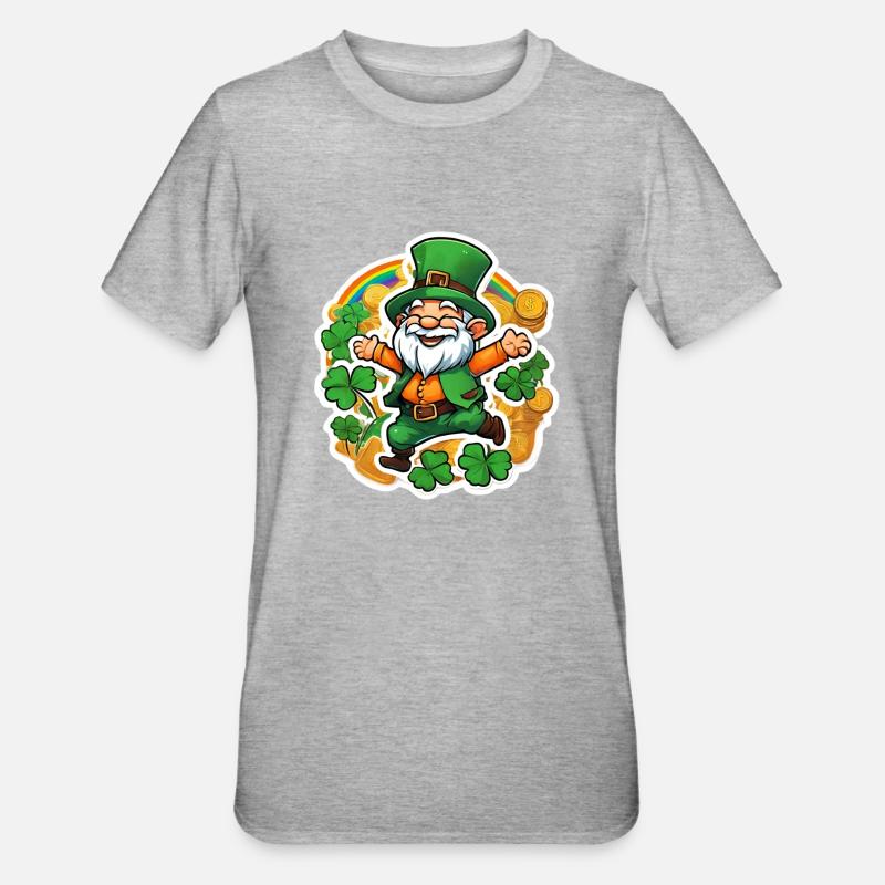 Saint Patrick 1 - T-shirt polycoton Unisexe - gris chiné