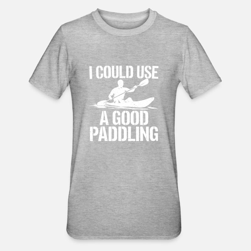 Pagayer avec passion - T-shirt polycoton Unisexe - gris chiné
