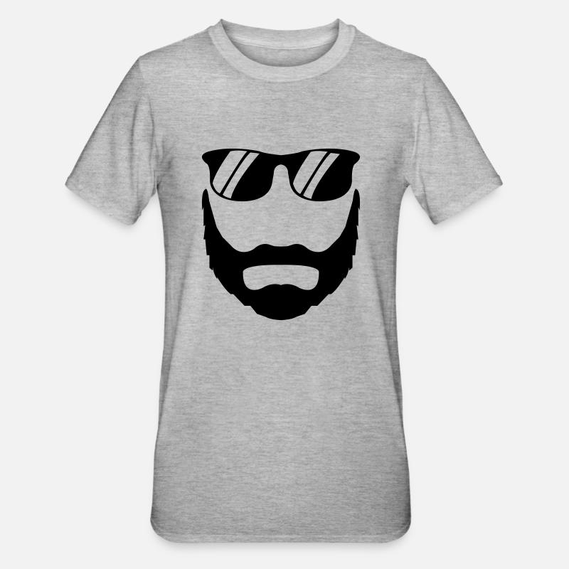 Lunettes de soleil Bart - T-shirt polycoton Unisexe - gris chiné