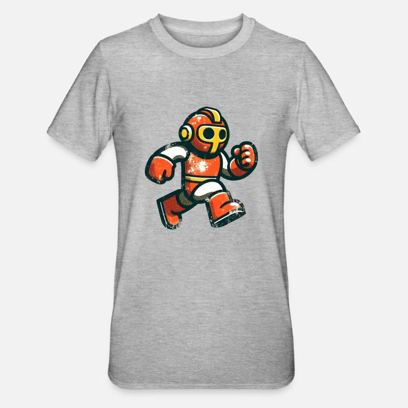 Bugman - T-shirt polycoton Unisexe - gris chiné