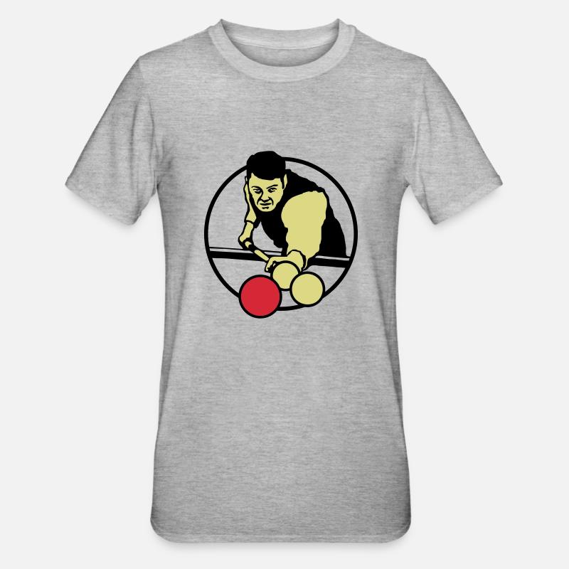 karambol_billard - Unisex Polycotton T-Shirt - heather grey