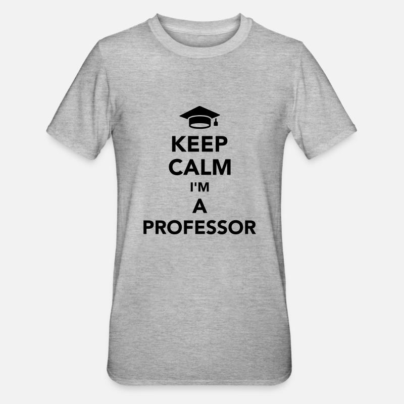 Professor - Unisex Polycotton T-Shirt - Grau meliert