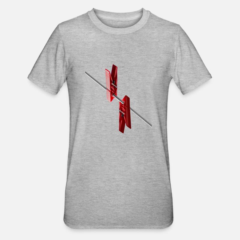 Points de vue - T-shirt polycoton Unisexe - gris chiné