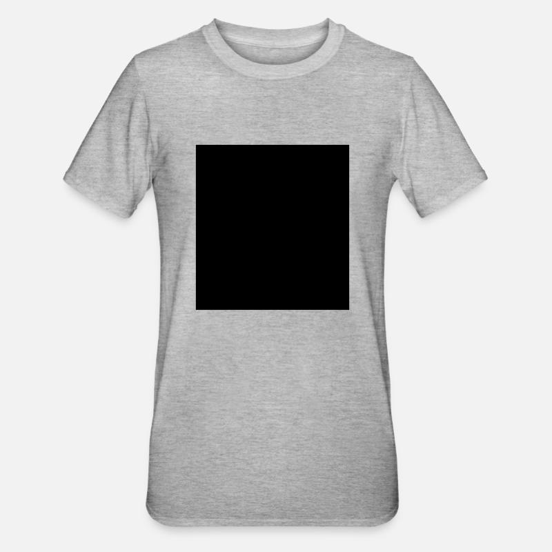 Rectangle black vector - Unisex Polycotton T-Shirt - heather grey