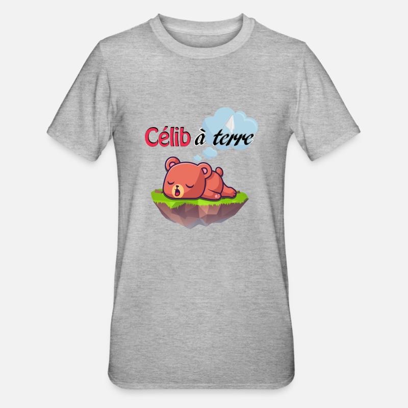 Célibataire à bout - T-shirt polycoton Unisexe - gris chiné