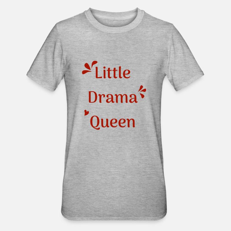 Little Drama Queen - Unisex Polycotton T-Shirt - heather grey