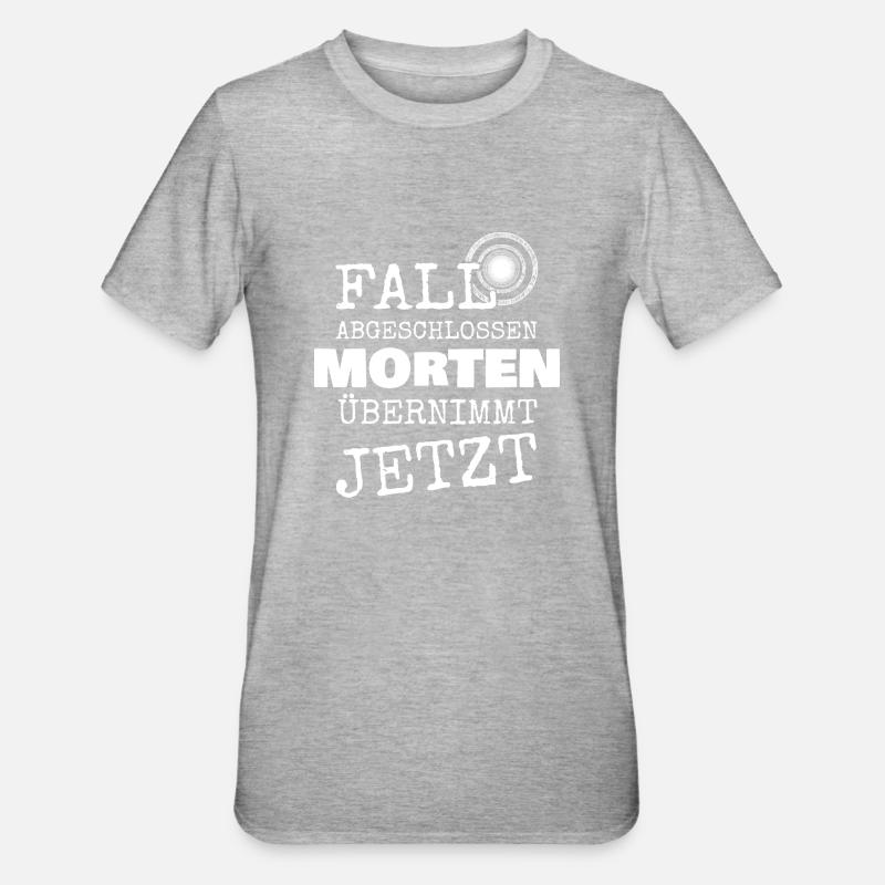 First name Morten - Unisex Polycotton T-Shirt - heather grey