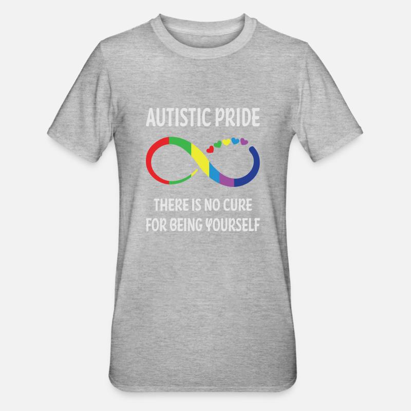 Autism Autistic - Unisex Polycotton T-Shirt - heather grey