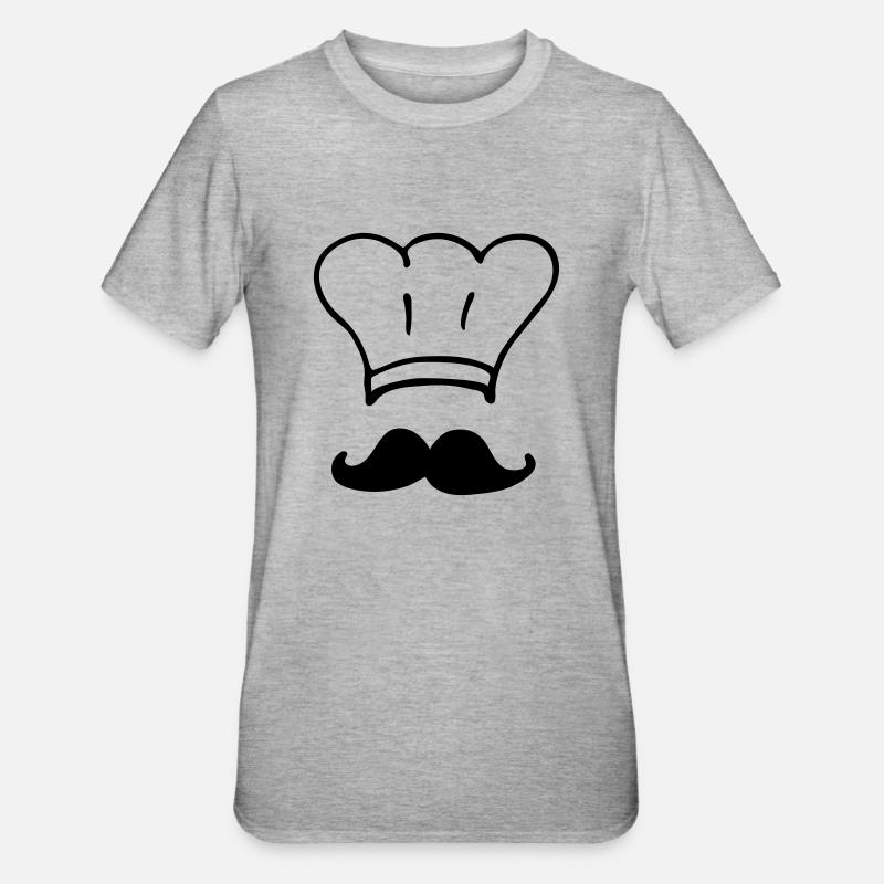 cuisinier - T-shirt polycoton Unisexe - gris chiné