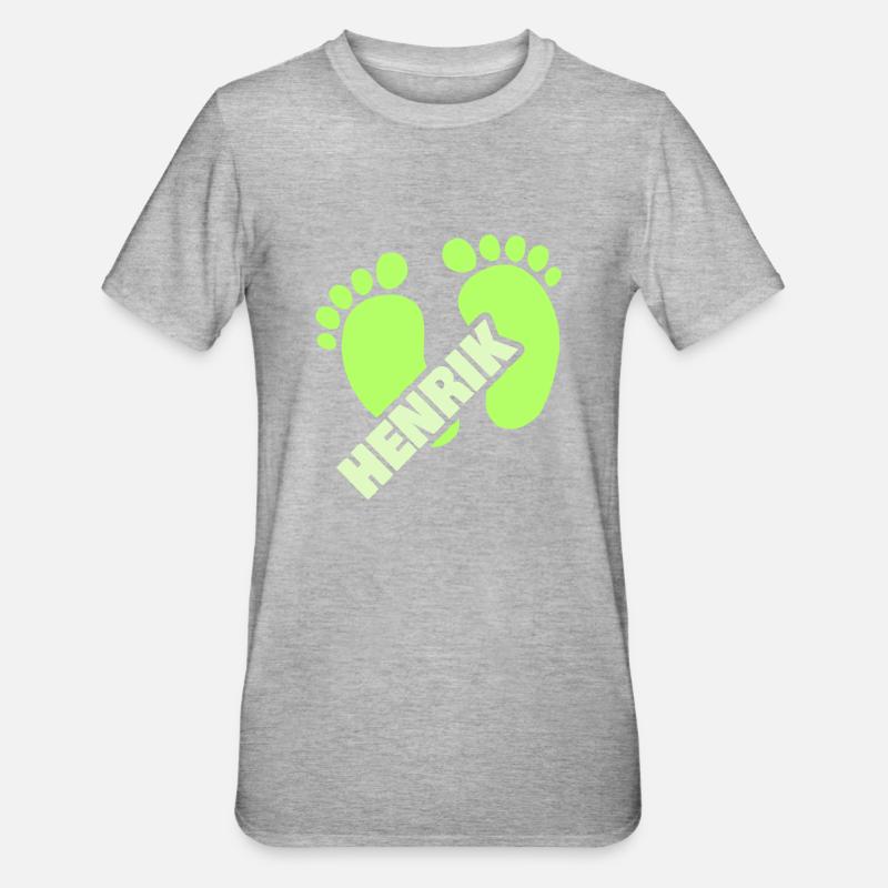 Naissance d’Henrik - T-shirt polycoton Unisexe - gris chiné