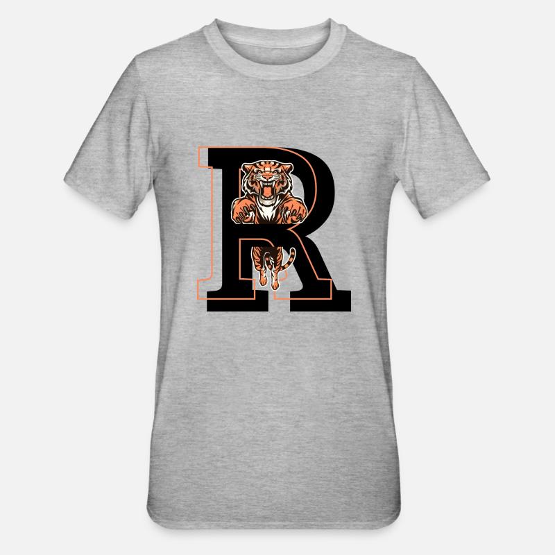 Tiger Brief - Geschenkidee - Unisex Polycotton T-Shirt - Grau meliert