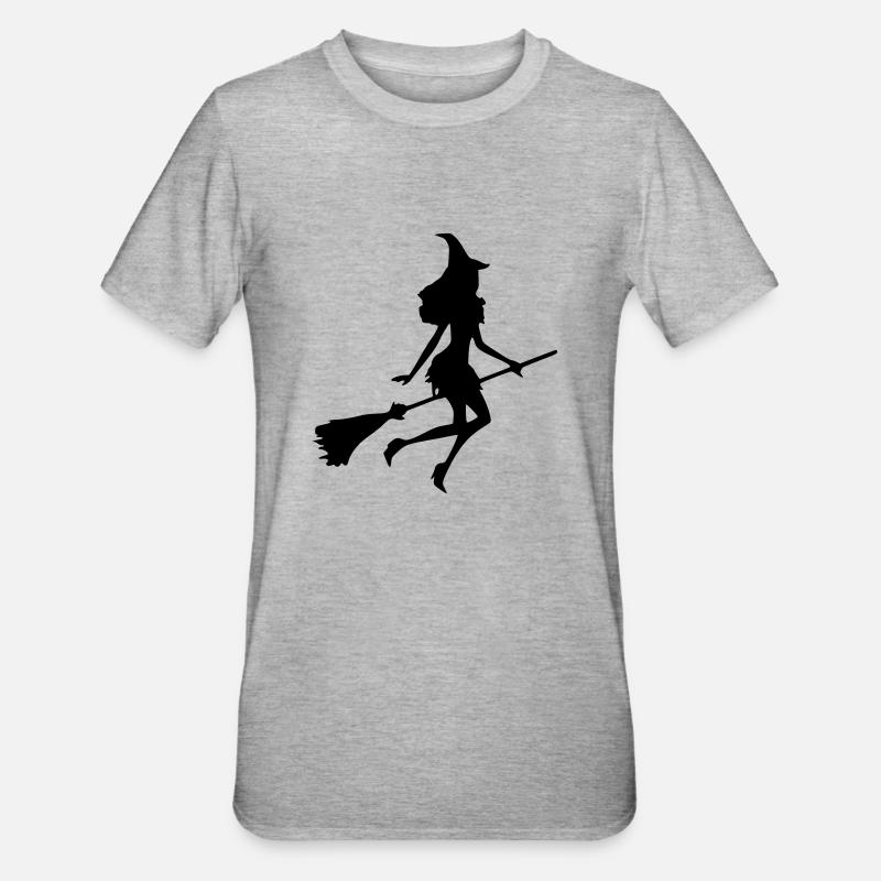 Sorcière - T-shirt polycoton Unisexe - gris chiné