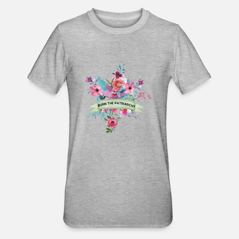 PATRIARCHY - T-shirt polycoton Unisexe - gris chiné