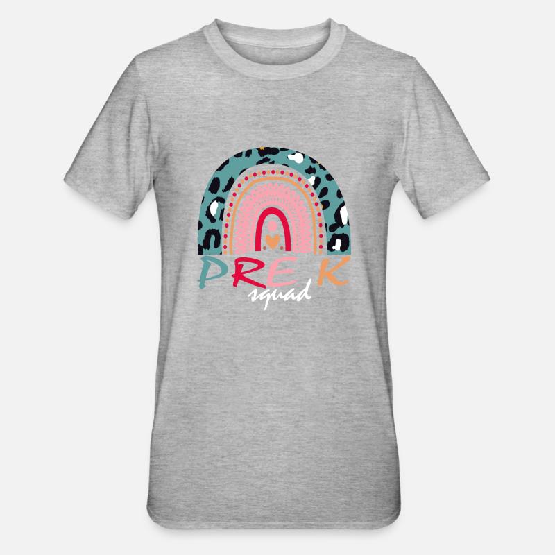 Pre K Squad Gift - Unisex Polycotton T-Shirt - heather grey