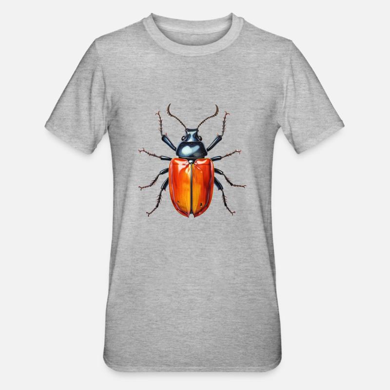 Springtime Bug - Unisex Polycotton T-Shirt - heather grey