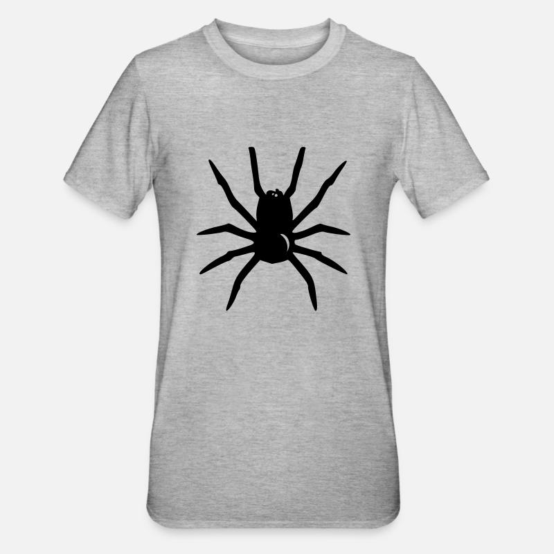 Araignée - T-shirt polycoton Unisexe - gris chiné