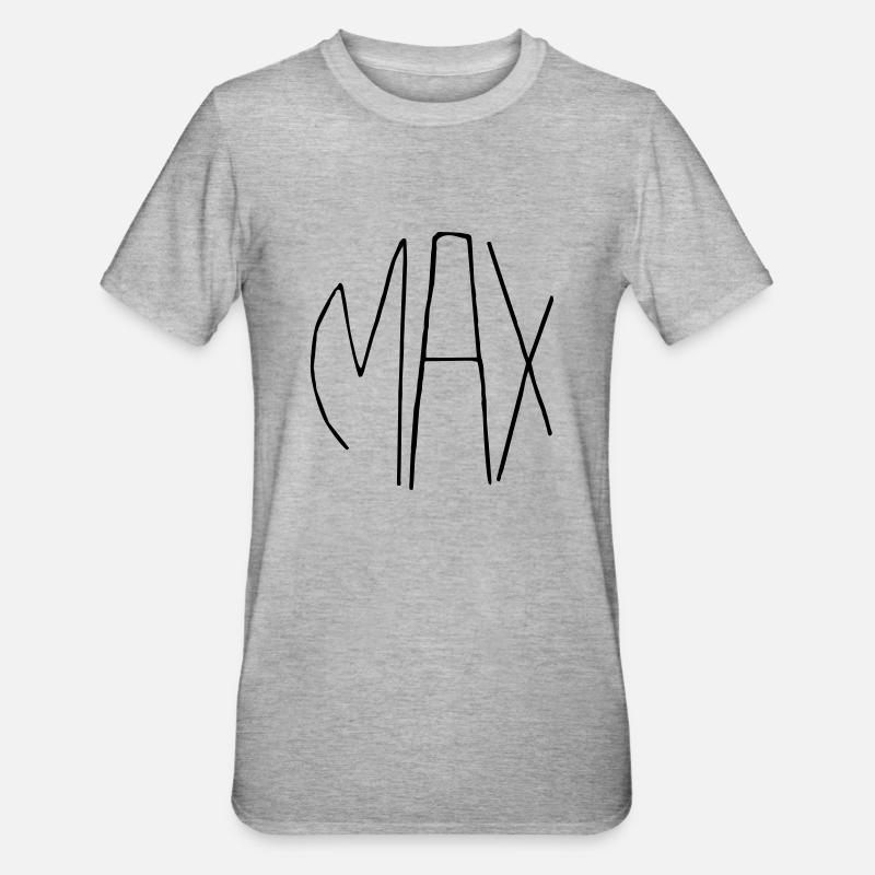 Max - T-shirt polycoton Unisexe - gris chiné