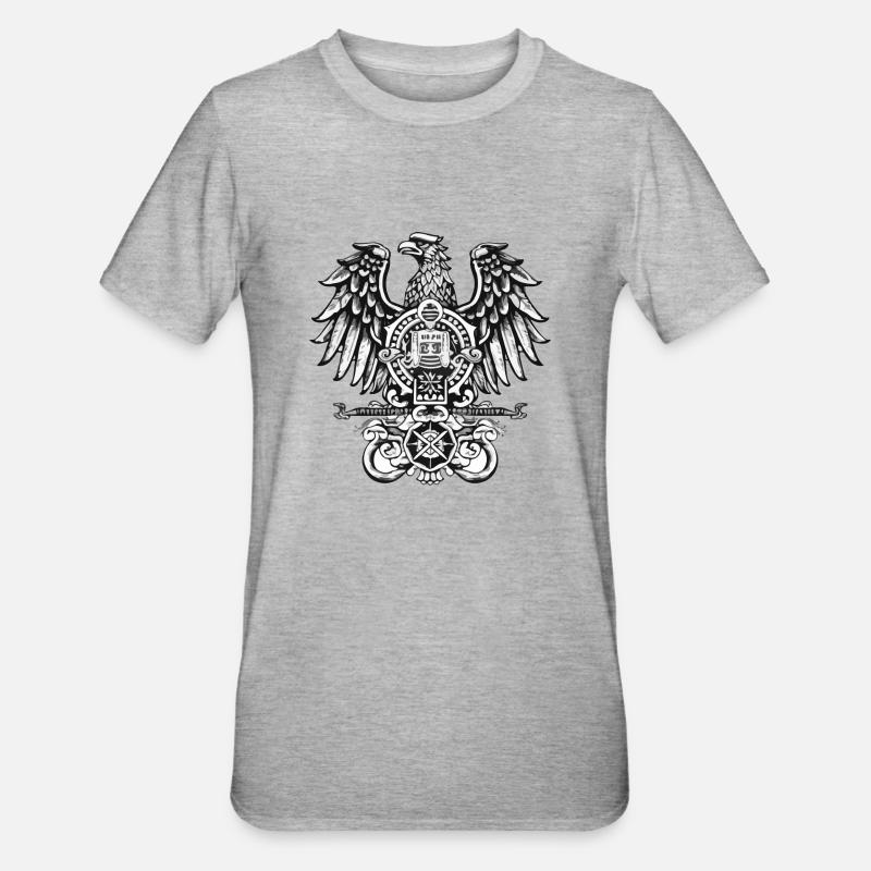 German Eagle - Unisex Polycotton T-Shirt - heather grey