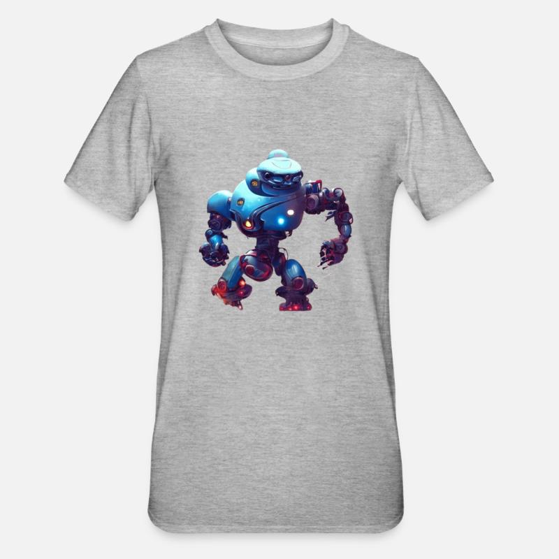 Android - Unisex Polycotton T-Shirt - Grau meliert